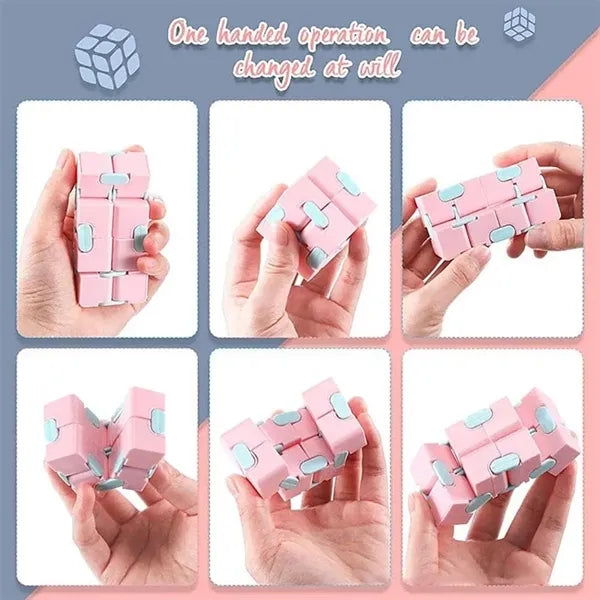 FlipCube Pocket Puzzle Desk Infinity Figet Toy