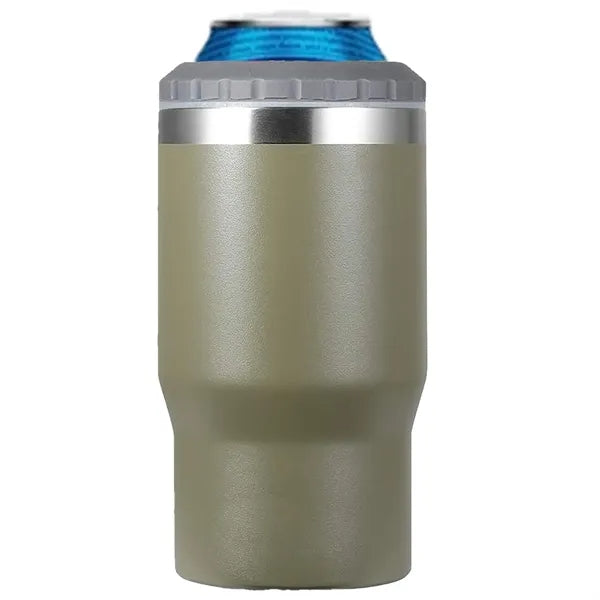 3 In 1 14oz Travel Cooler Insulated Tumbler W/Opener