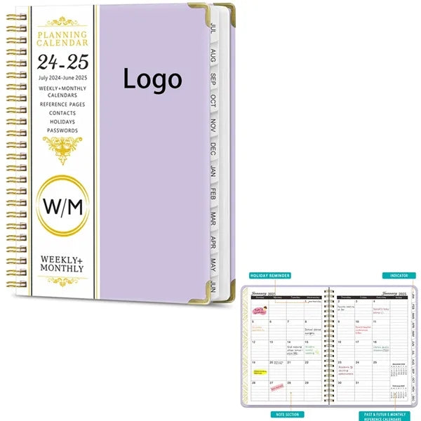 Time Management Plan Calendar Notebook