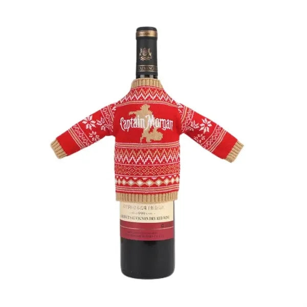 Christmas Jacquard Sweater Wine Bottle Cover
