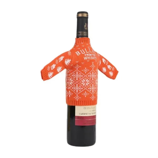 Christmas Jacquard Sweater Wine Bottle Cover