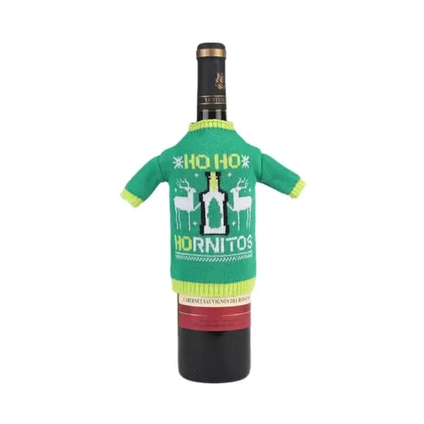 Christmas Jacquard Sweater Wine Bottle Cover