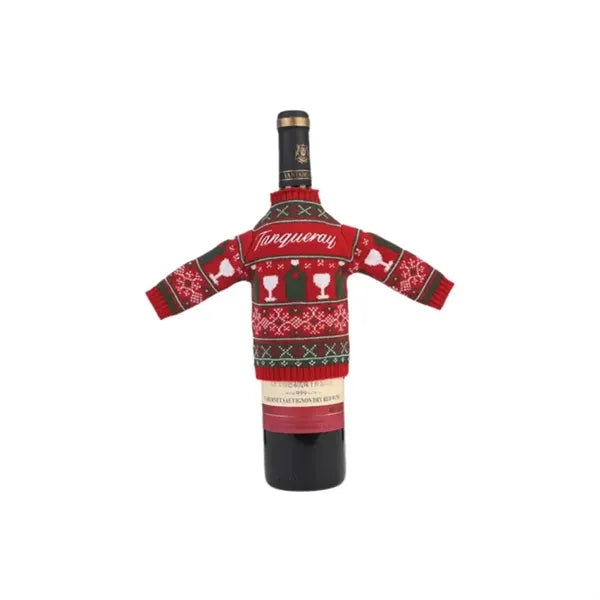 Christmas Jacquard Sweater Wine Bottle Cover