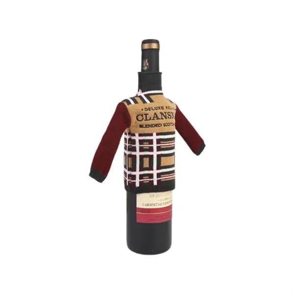 Christmas Jacquard Sweater Wine Bottle Cover