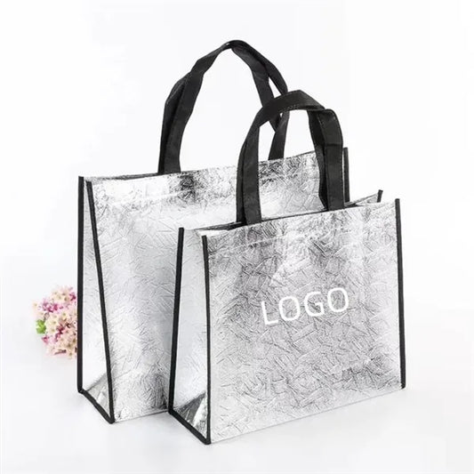 Laser Glitter Shopping Bag