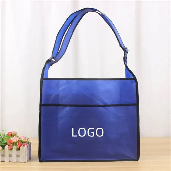 Essential Side Pocket Non-Woven Tote - Screen Print
