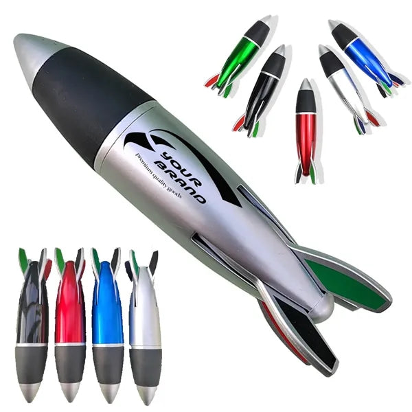 4 in 1 Mini Rocket Shape Pens Ballpoint For School Office