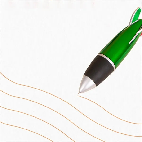 4 in 1 Mini Rocket Shape Pens Ballpoint For School Office