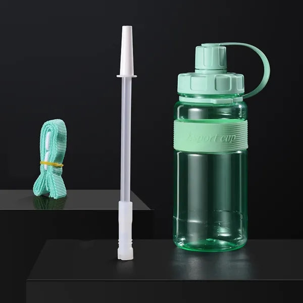 600ml Portable Sports Water Bottle with Strap