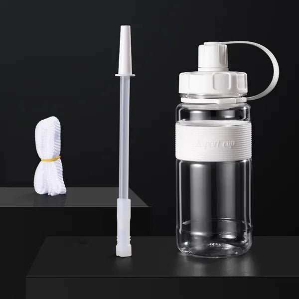 600ml Portable Sports Water Bottle with Strap