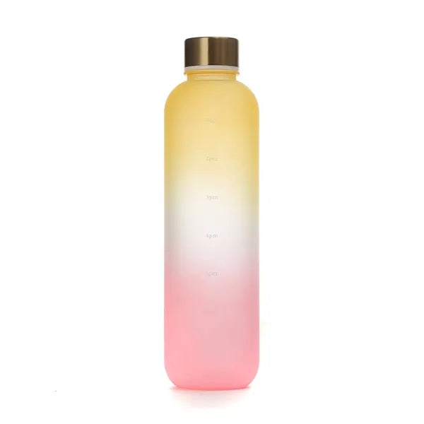 Gradient Water Bottle with Time Marker