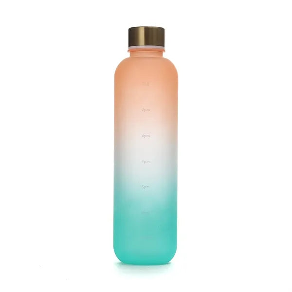 Gradient Water Bottle with Time Marker