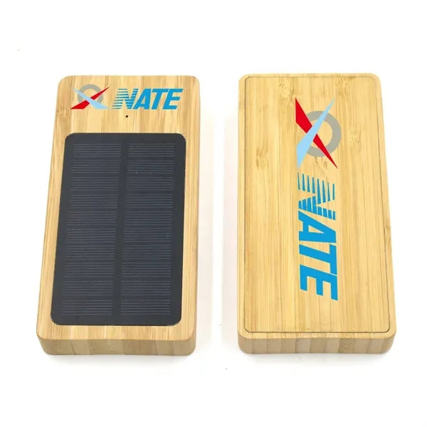 Bamboo Solar Power Bank 10,000 mAh