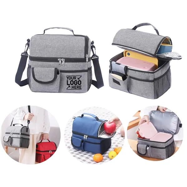 Office Food Thermal Carrier Cooler Lunch Bag for School