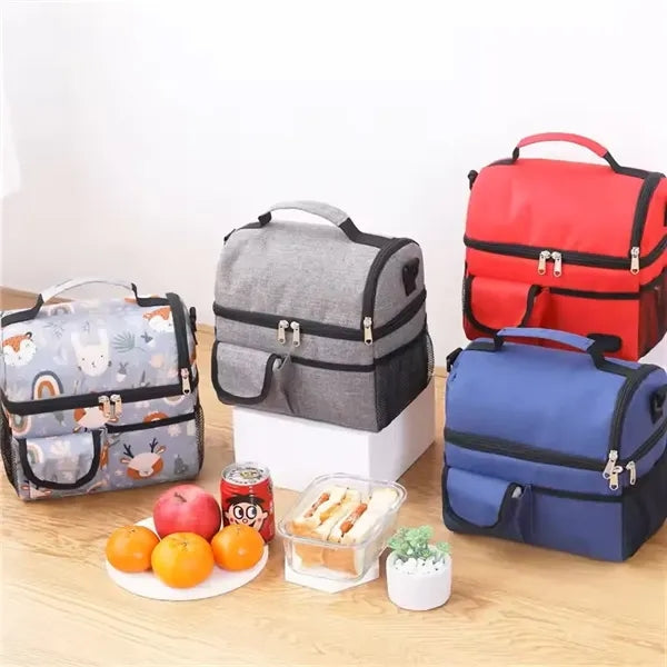 Office Food Thermal Carrier Cooler Lunch Bag for School
