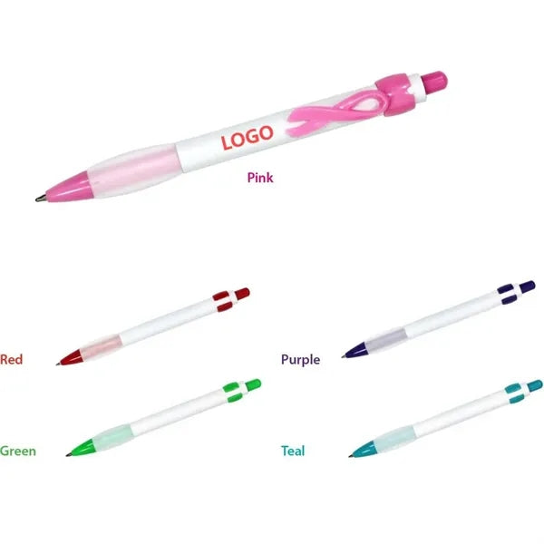 Ribbon Clip Ballpoint Pen