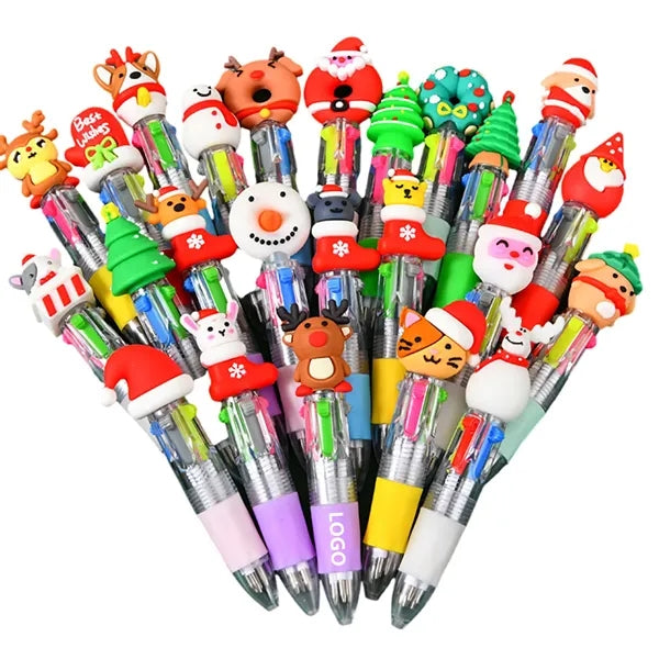 Christmas Four-Color Mini Ballpoint Pen