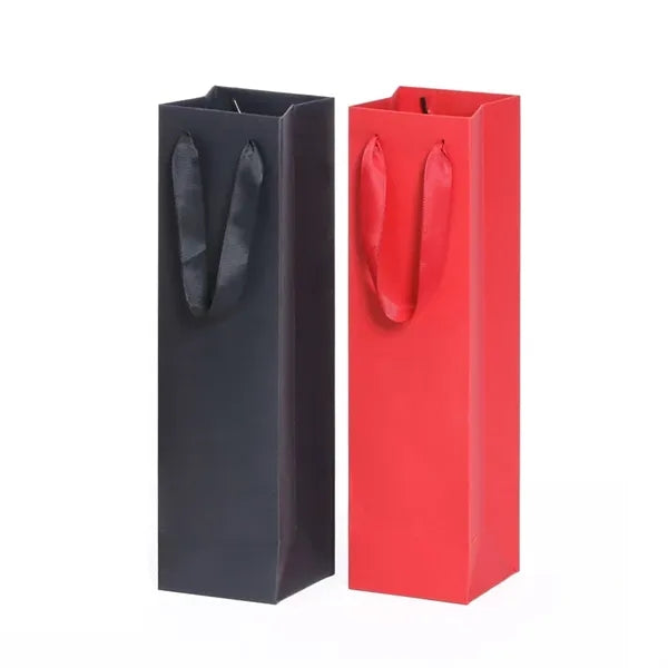 Single Wine Paper Tote Gift Bag