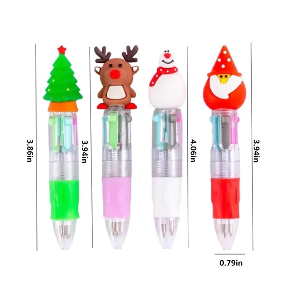 Christmas Four-Color Mini Ballpoint Pen