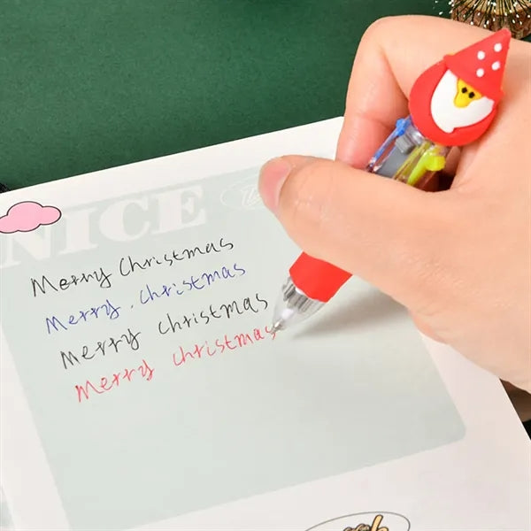 Christmas Four-Color Mini Ballpoint Pen
