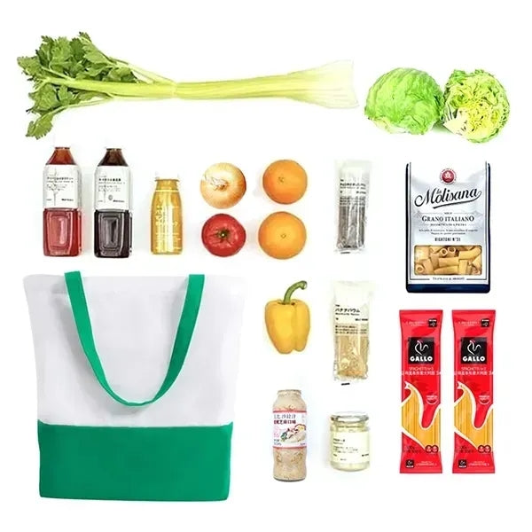 Two-Tone Canvas Tote Bag