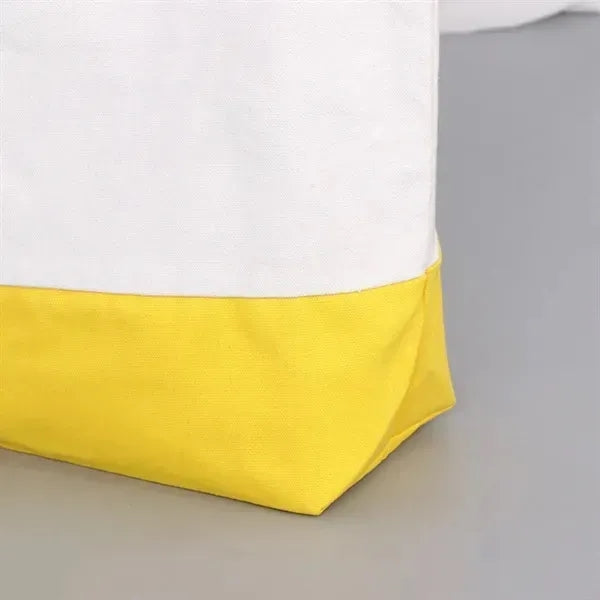Two-Tone Canvas Tote Bag