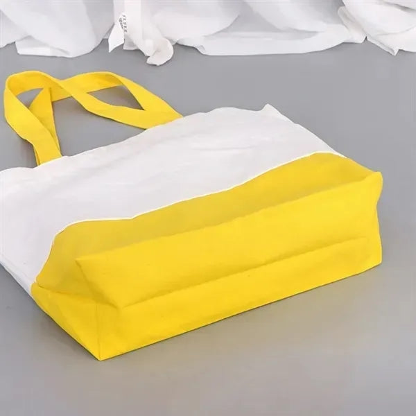 Two-Tone Canvas Tote Bag
