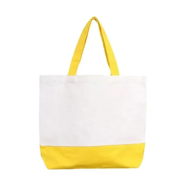 Two-Tone Canvas Tote Bag