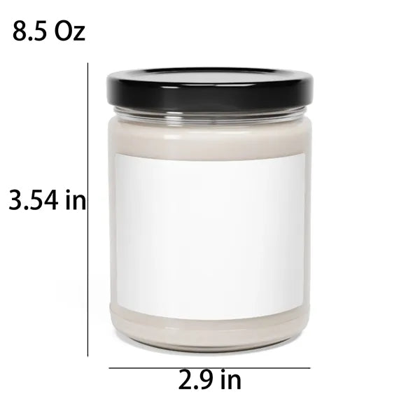 9Oz Clear Soy Wax Candle Promotion with Lid