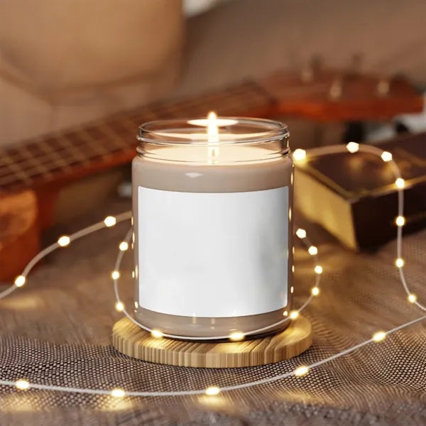 9Oz Clear Soy Wax Candle Promotion with Lid