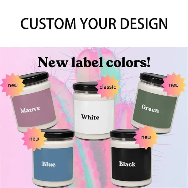9Oz Clear Soy Wax Candle Promotion with Lid