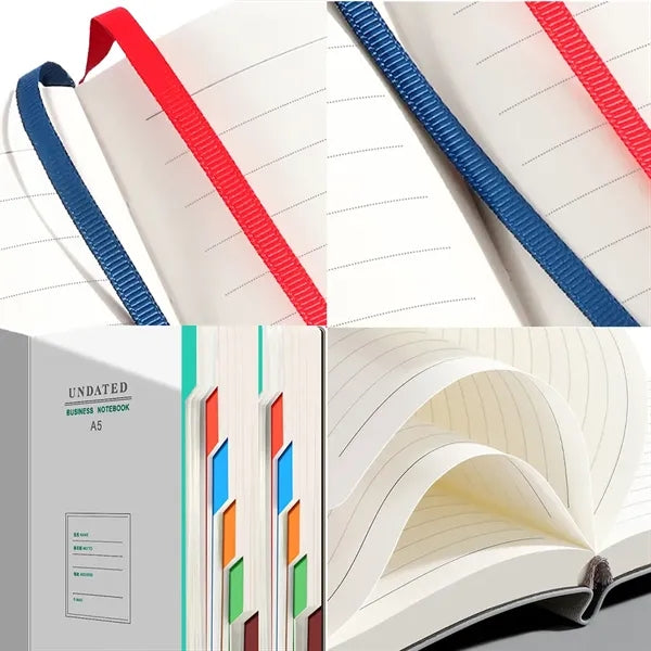 A5 PU Business Strap Notebook (5.8"x8.3")