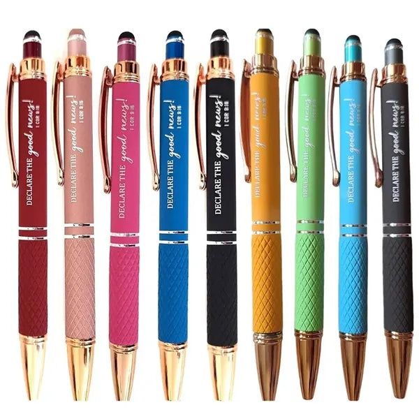 Quilted Grip Softy Metallic Stylus Rose Gold Pen