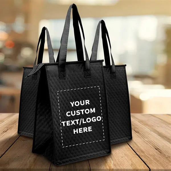 Non-Woven Lunch Cooler Thermal Grocery Tote Bag