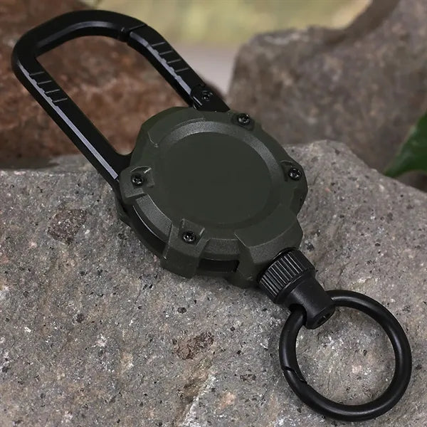 Retractable Magnetic Carabiner Keychain Clip