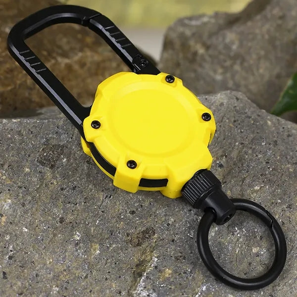 Retractable Magnetic Carabiner Keychain Clip