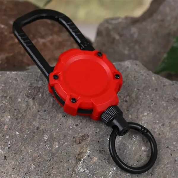 Retractable Magnetic Carabiner Keychain Clip