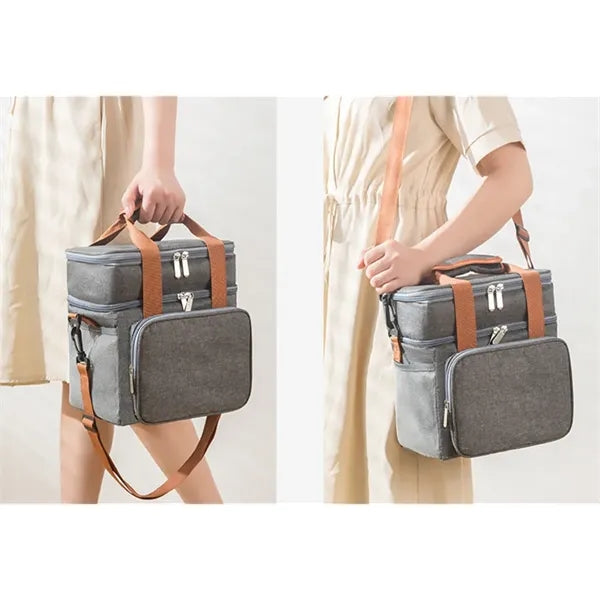 Double Compartment Lunch bag