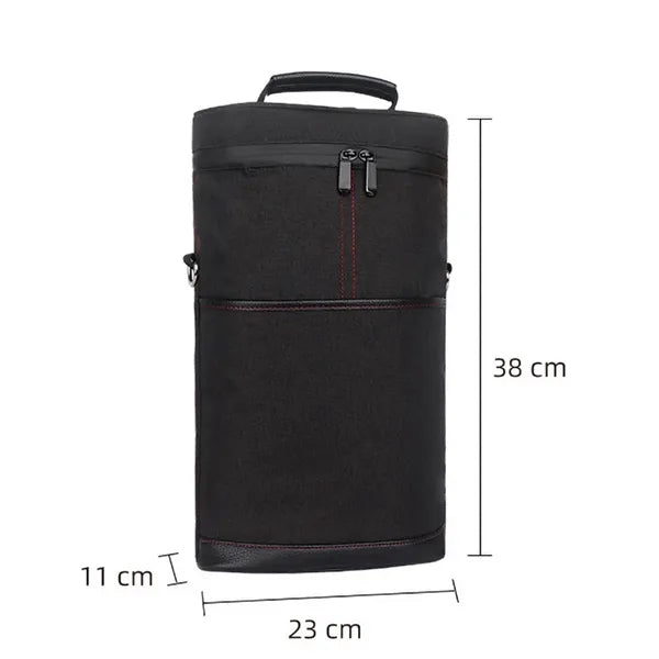 2 Bottle Insulated Portable Oxford Wine Bag