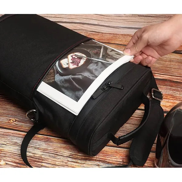 2 Bottle Insulated Portable Oxford Wine Bag