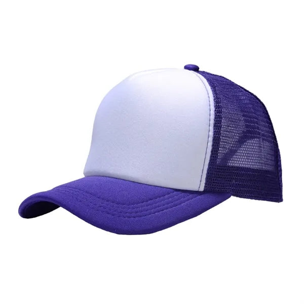 Two Tone Trucker Mesh Cap with Adjustable Snapback Strap