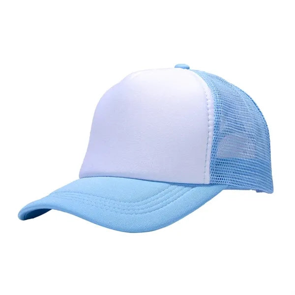 Two Tone Trucker Mesh Cap with Adjustable Snapback Strap