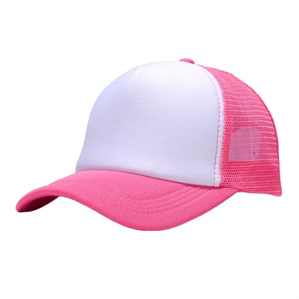 Two Tone Trucker Mesh Cap with Adjustable Snapback Strap