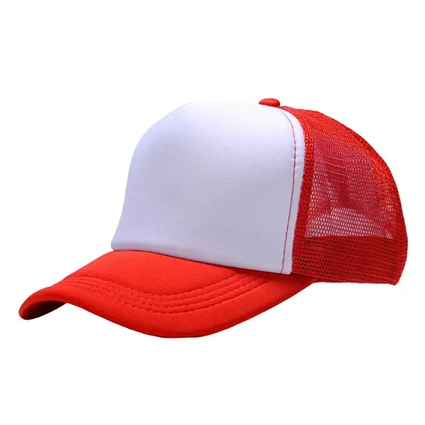 Two Tone Trucker Mesh Cap with Adjustable Snapback Strap
