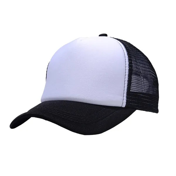 Two Tone Trucker Mesh Cap with Adjustable Snapback Strap