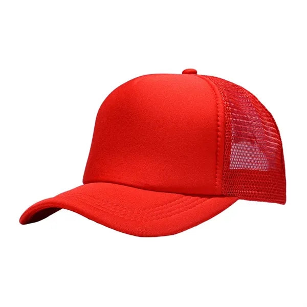 Two Tone Trucker Mesh Cap with Adjustable Snapback Strap