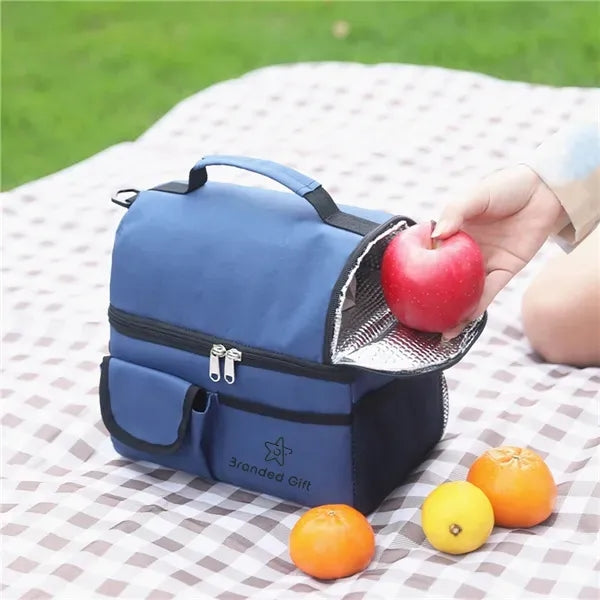 Lunch Bag Insulated, Dual Compartment Lunchbox