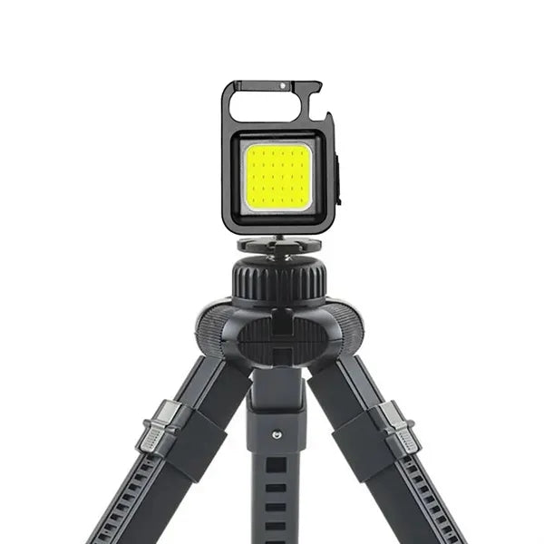 Aluminum IPX4 COB Multi-Function Flashlight