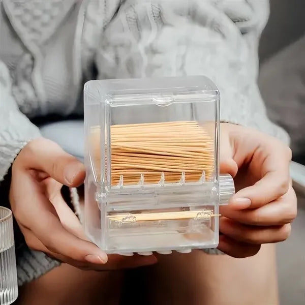 Transparent home toothpick bottle