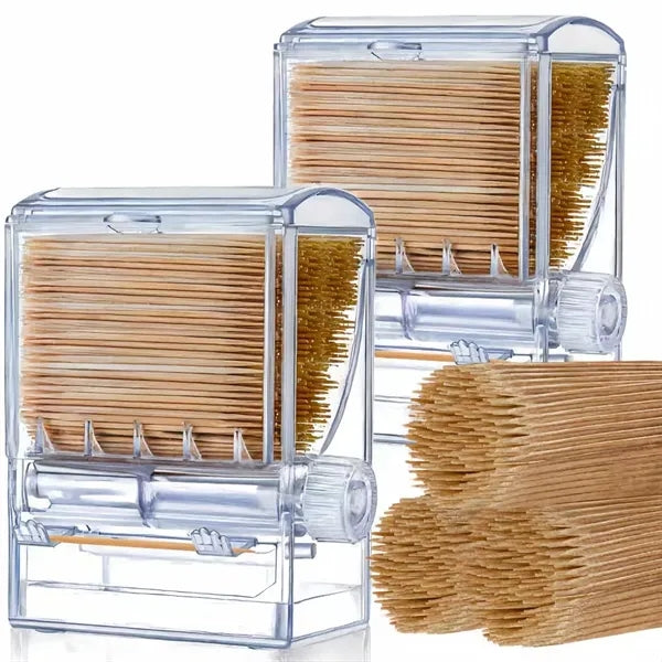 Transparent home toothpick bottle